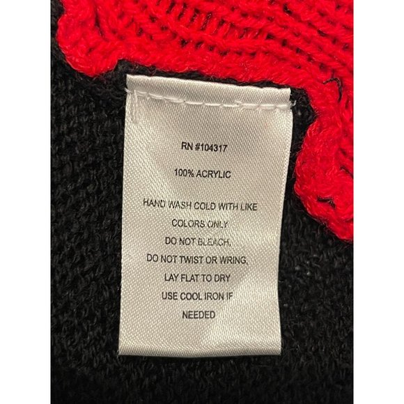 Derek Heart Womens Elf Christmas Sweater Jingle Bells Black Green Size Medium - Picture 8 of 8